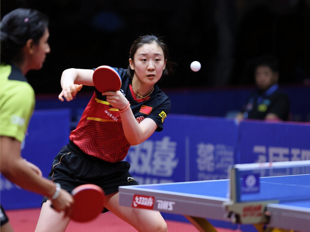 WTT仁川冠军赛蒯曼险胜阿库拉惊险晋级16强 比赛中的一个关键点是蒯曼如何能在局势胶着